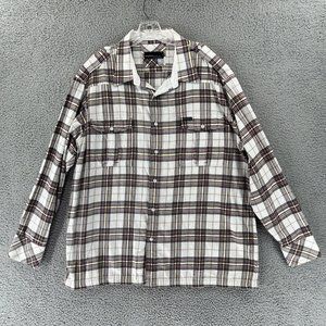 Rocawear Mens Multicolor Plaid‎ Long Sleeve Button Down Flannel Shirt 2XL